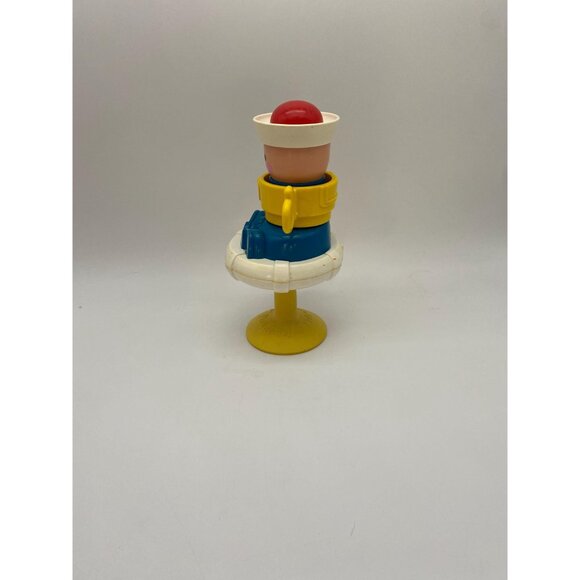 1984 Fisher Price Squeak and Peek Sailor Suction Cup Toy #415 - Picture 3 of 8